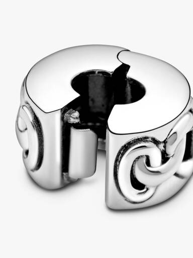 Charm Clip Cœurs Noués