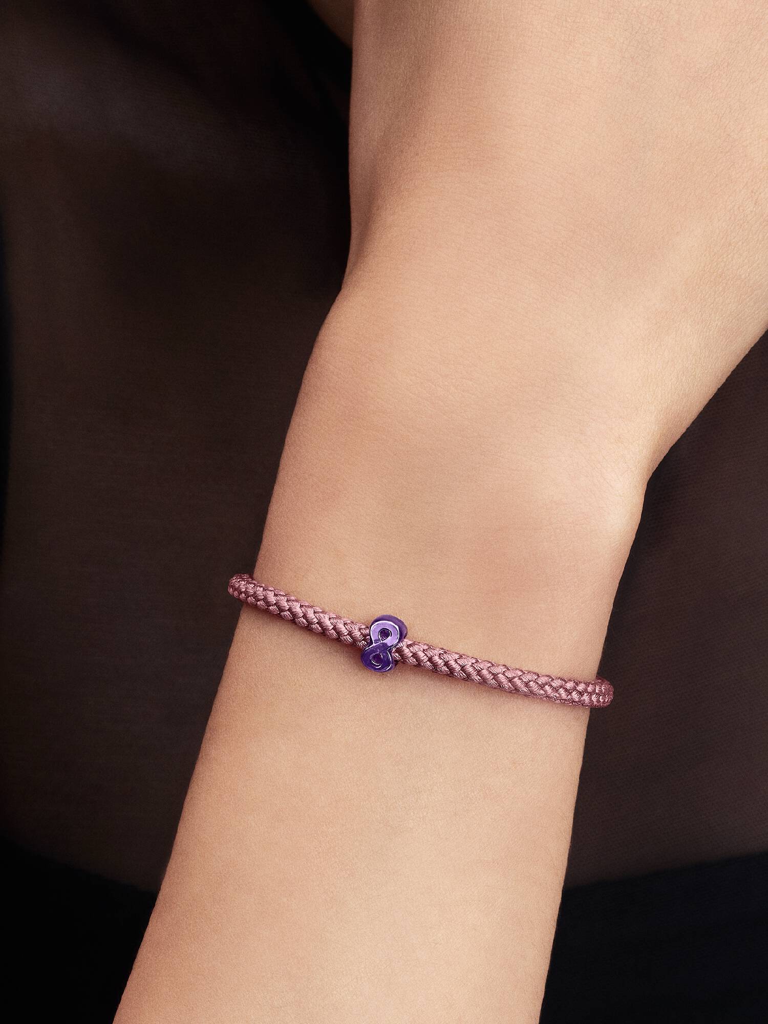 Mini Charm Symbole de l’Infini Violet