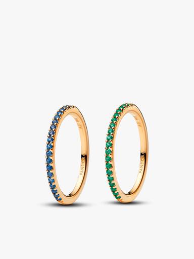 Coffret Cadeau Vert et Bleu Scintillants