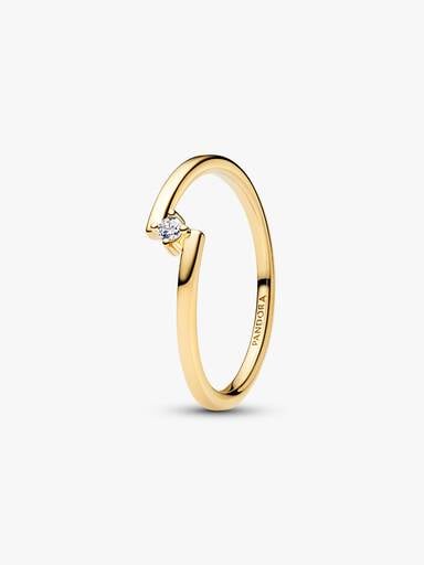 Bague Solitaire Fendue