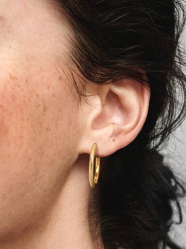 Boucles d'Oreilles Créoles à Charms Pandora Moments