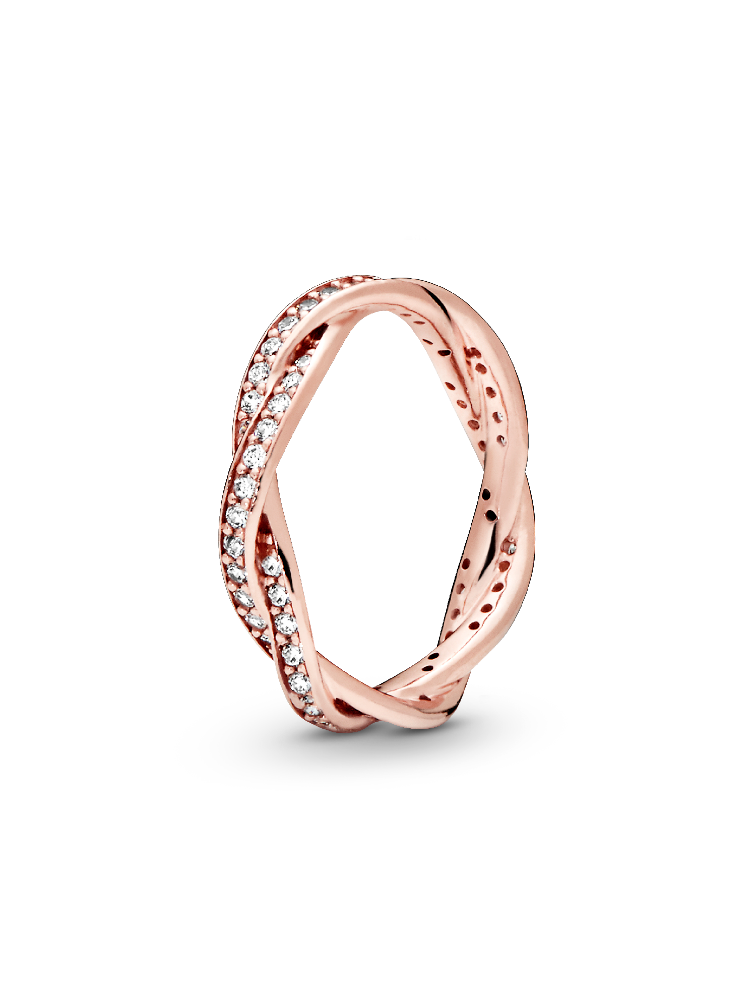 Bague Torsades Scintillante