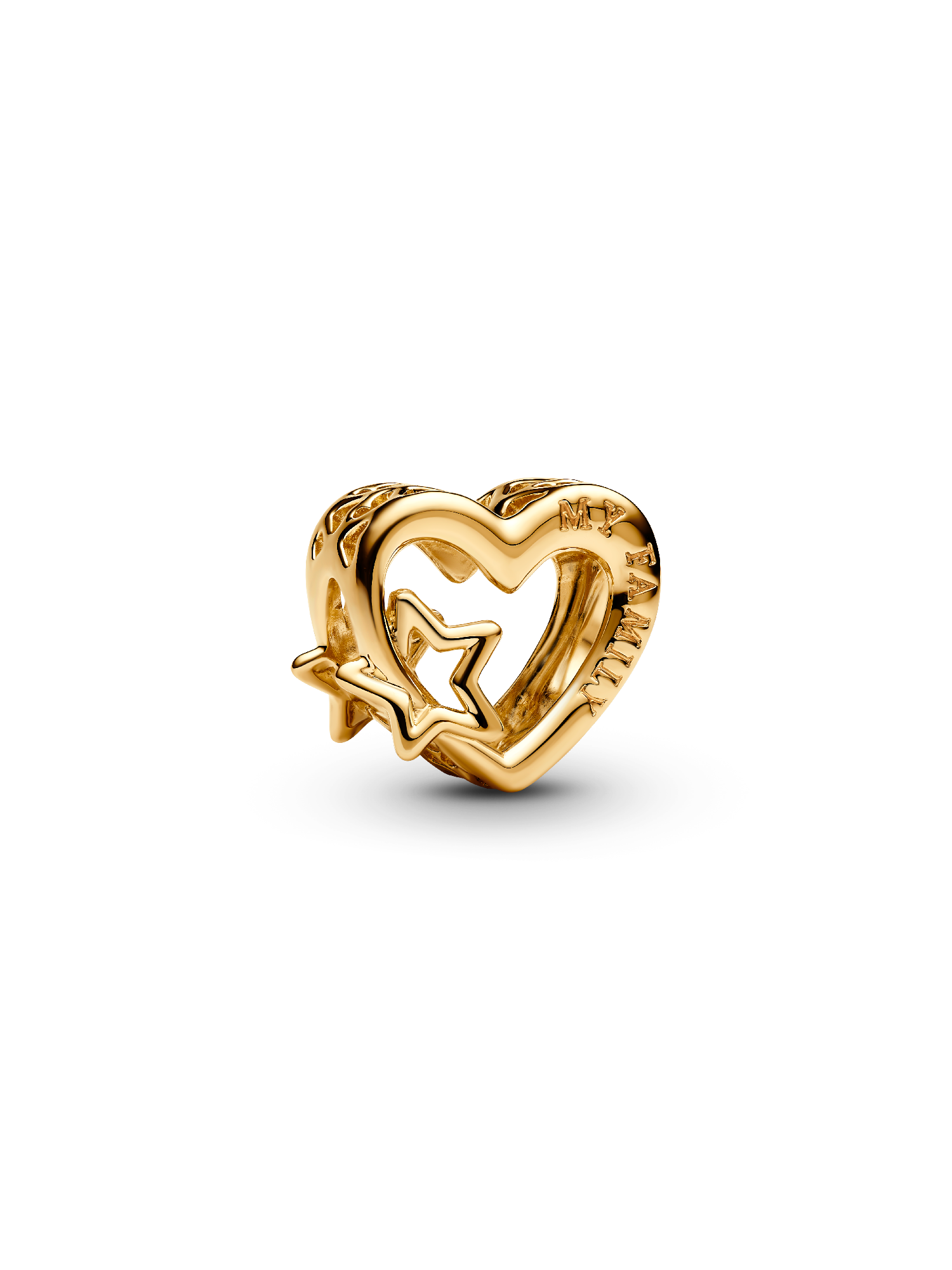 Charm Ajouré Famille Cœur et Étoile