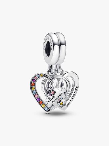 Charm Pendant Amitié Séparable Cœurs Pièce de Puzzle