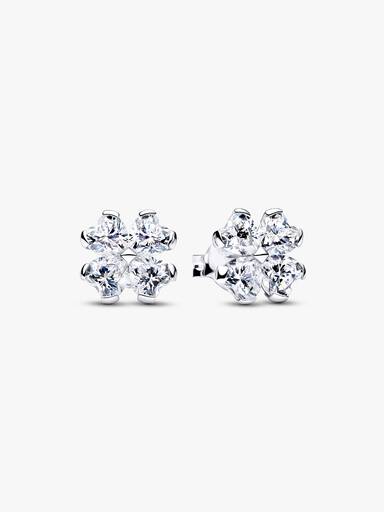 Clous d’Oreilles Trèfle à Quatre Feuilles Scintillantes