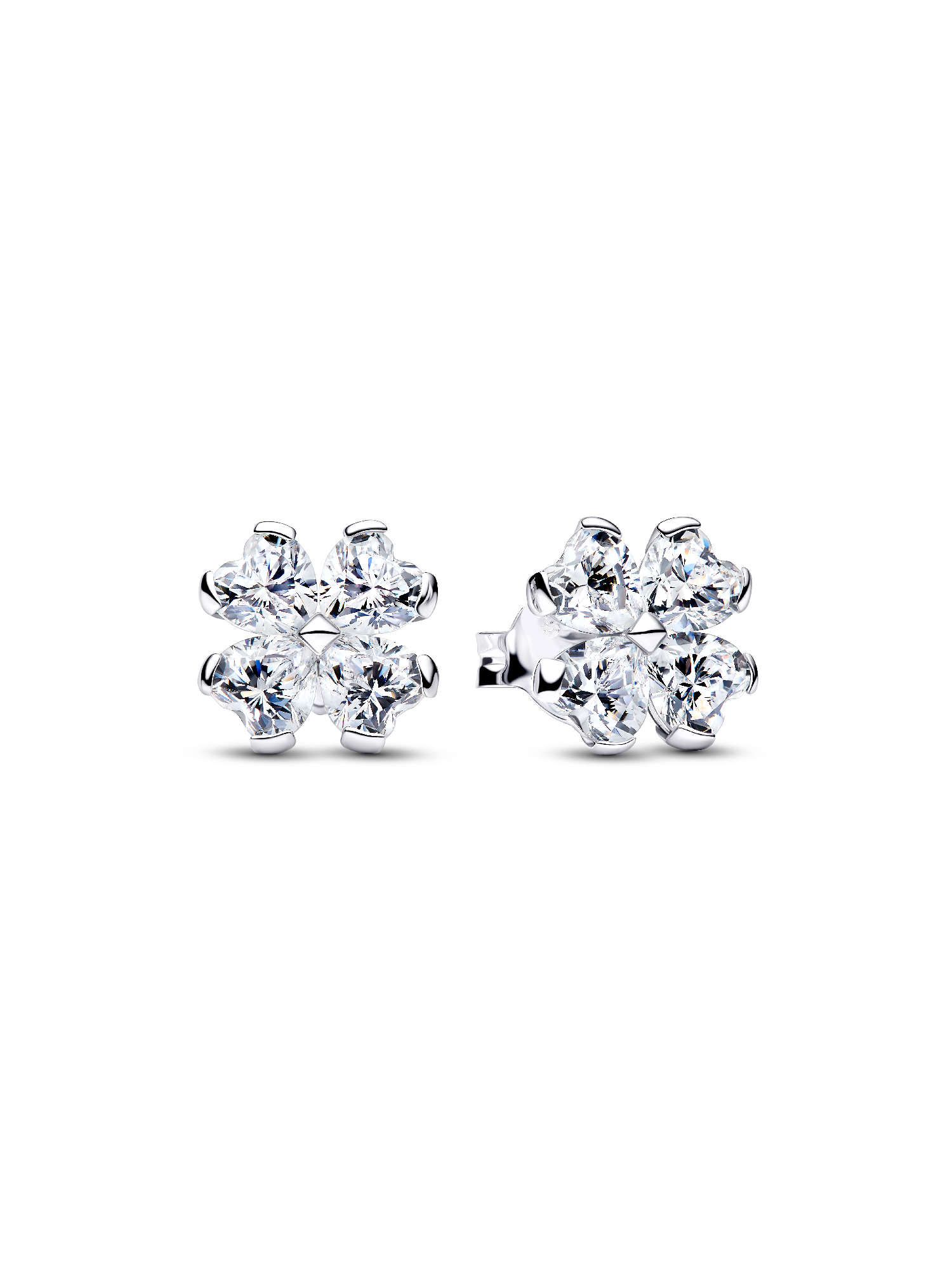 Clous d’Oreilles Trèfle à Quatre Feuilles Scintillantes