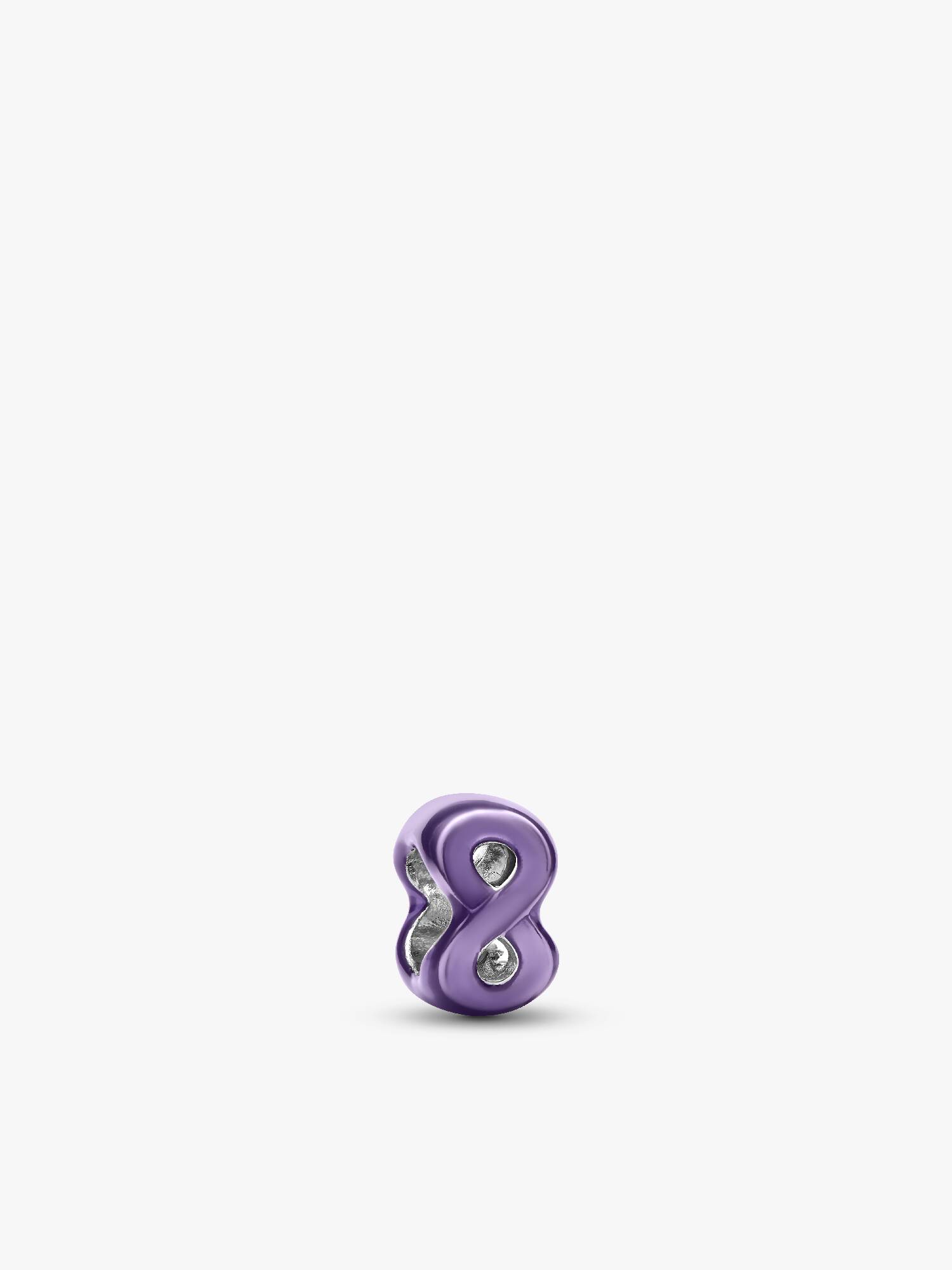 Mini Charm Symbole de l’Infini Violet