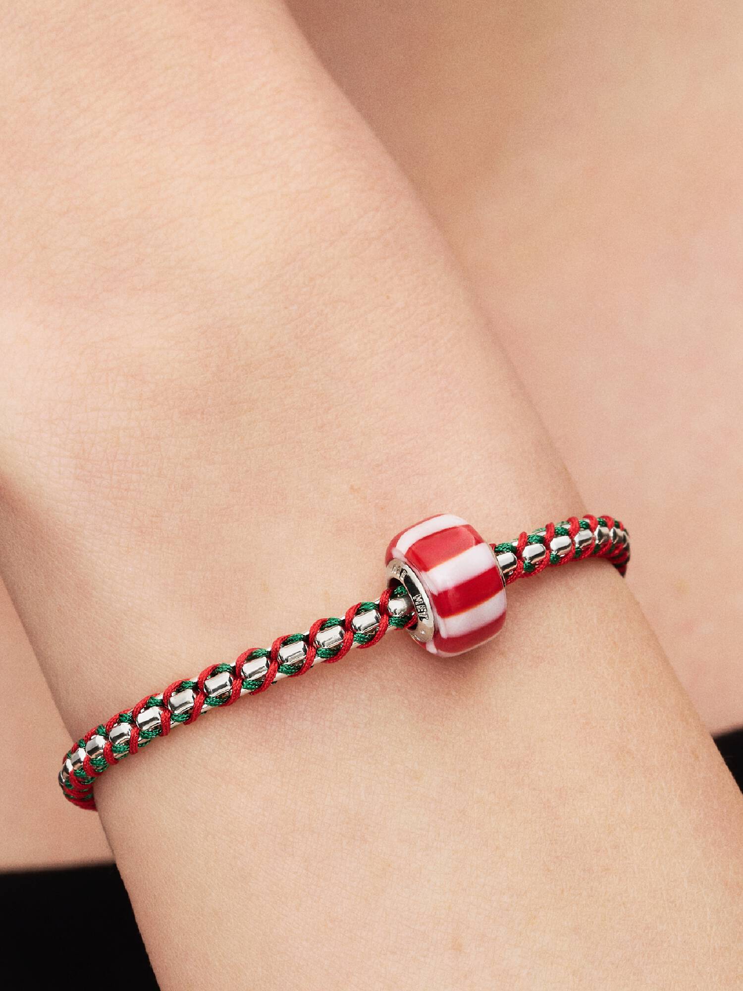 Charm Murano Rouge et Blanc 
