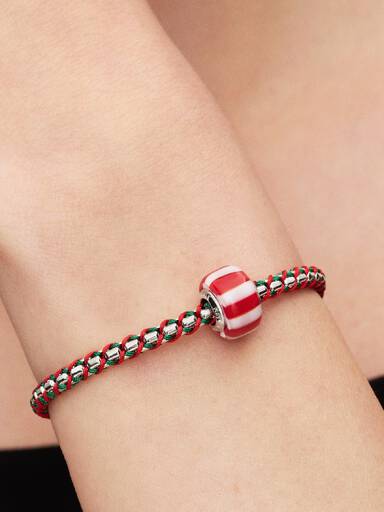 Charm Murano Rouge et Blanc
