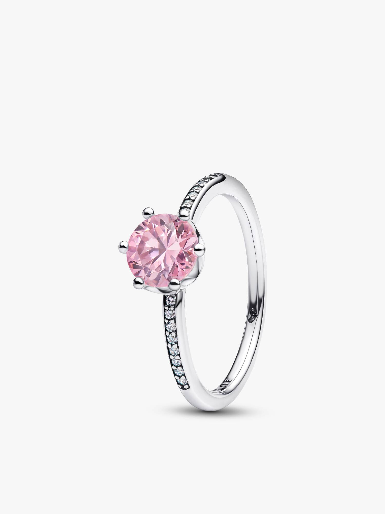 Bague Couronne Scintillante Rose