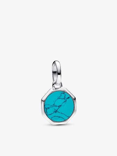 Coffret Cadeau Mini médaillon gravable turquoise Pandora ME