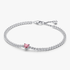 Bracelet Rivière Cœur Scintillant Rose Bracelet Rivière Cœur Scintillant Rose