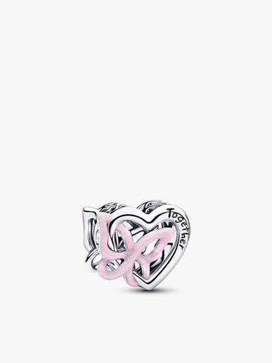 Coffret Cadeau Bracelet Cœur Moments et Charms Tulipe & Cœur Entrelacé