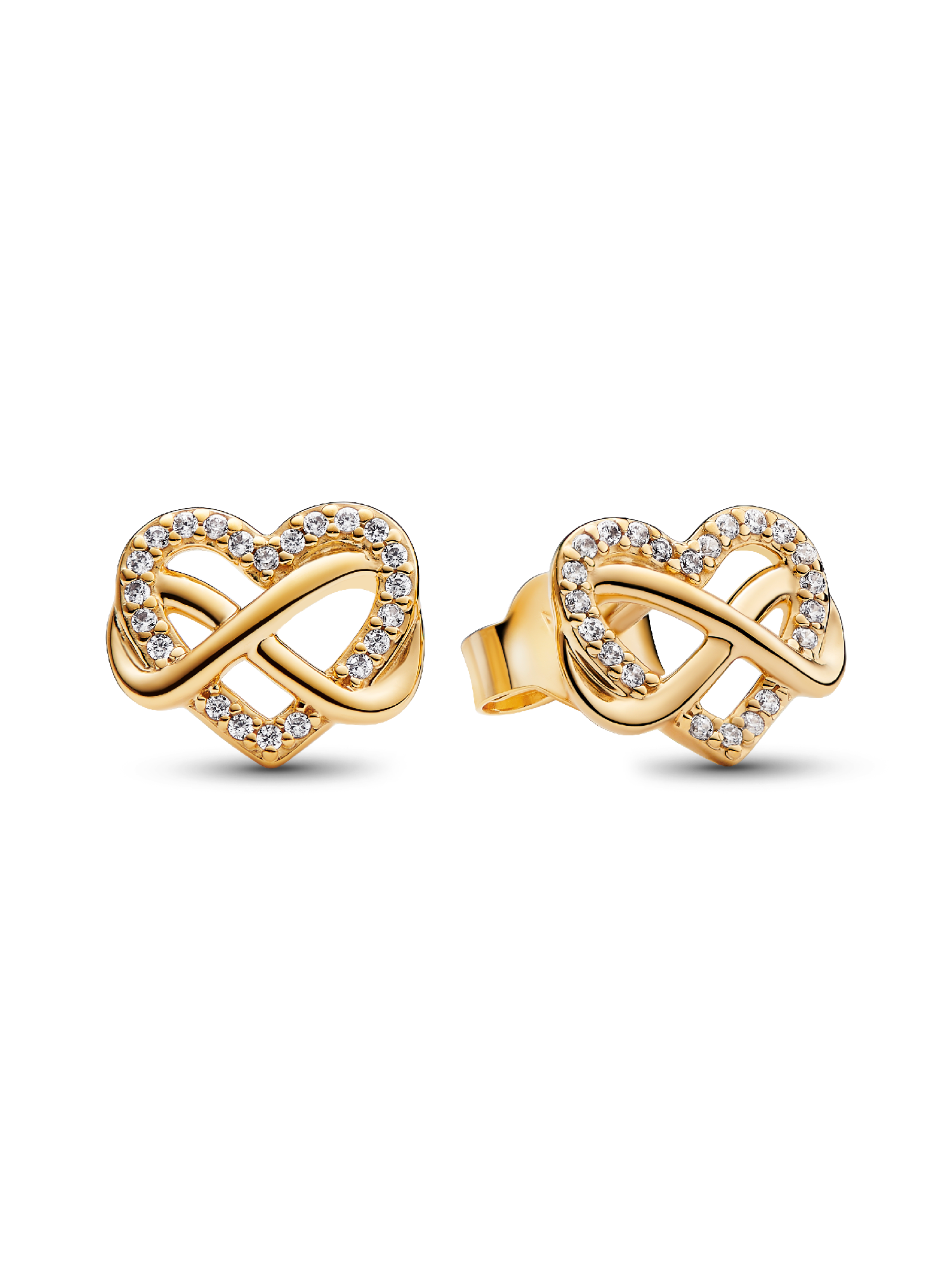 Clous d'Oreilles Cœur Infini Scintillants