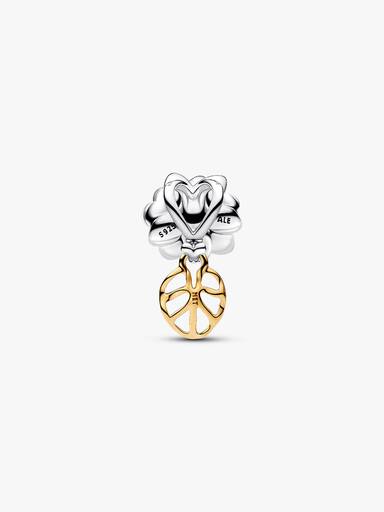 Charm Disney Princesse Tiana Nénuphar et Diamant de Synthèse