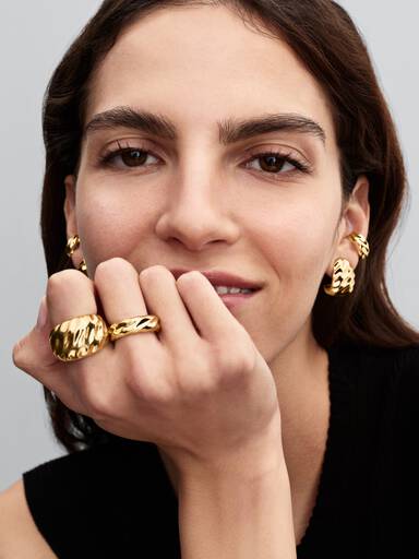 Bague Spectaculaire Ondulée