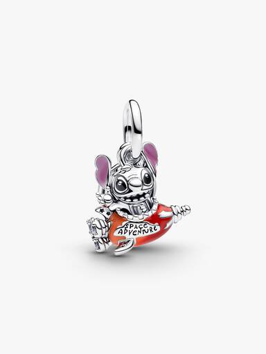 Charm Pendant Disney Stitch dans sa fusée
