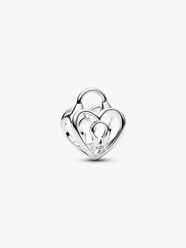Charm Cadenas Cœur Ajouré