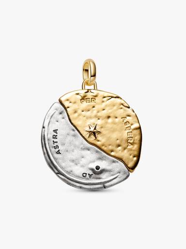 Charm Médaillon XL Soleil et Lune