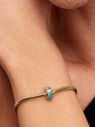 Charm Clip Bleu Azur