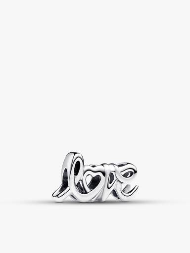 Bracelet Composé Charm Love et Mini Murano Rose