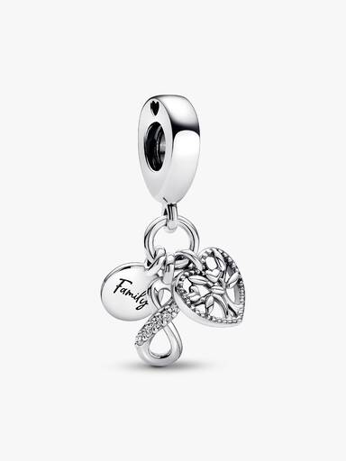 Charm Pendant Triple Infini Famille