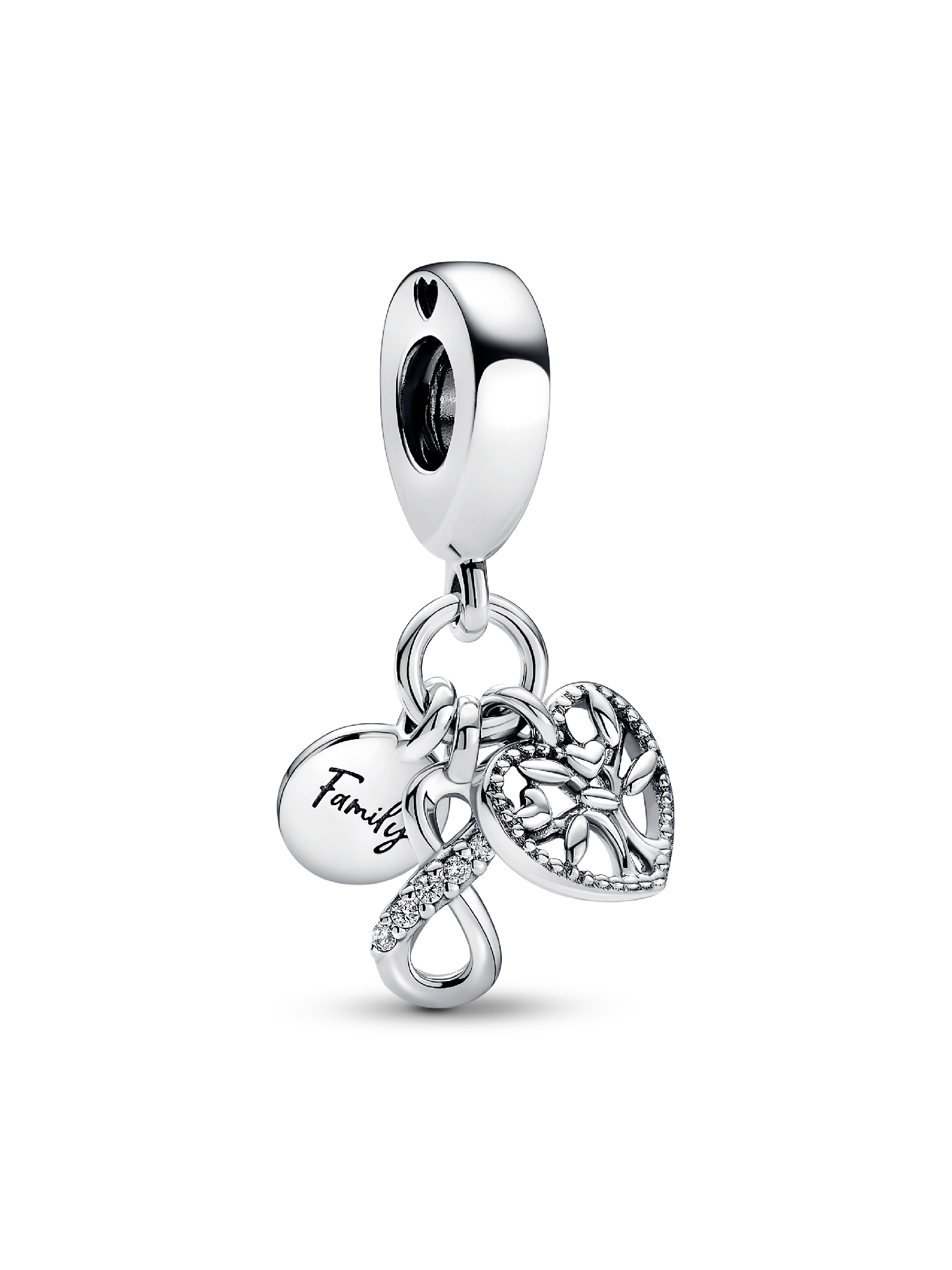 Charm Pendant Triple Infini Famille