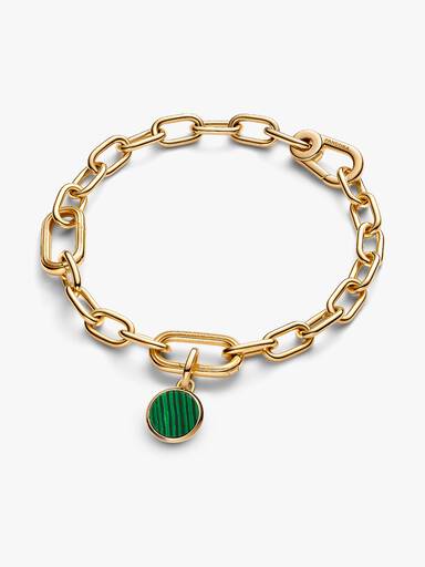 Mini Charm Médaillon Gravable Vert