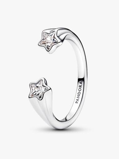 Bague Ouverte Étoiles Filantes