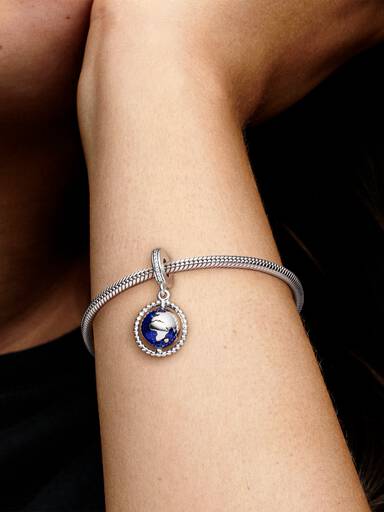 Charm Pendant Globe Pivotant