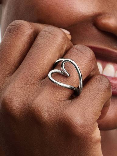 Bague Cœur Organique