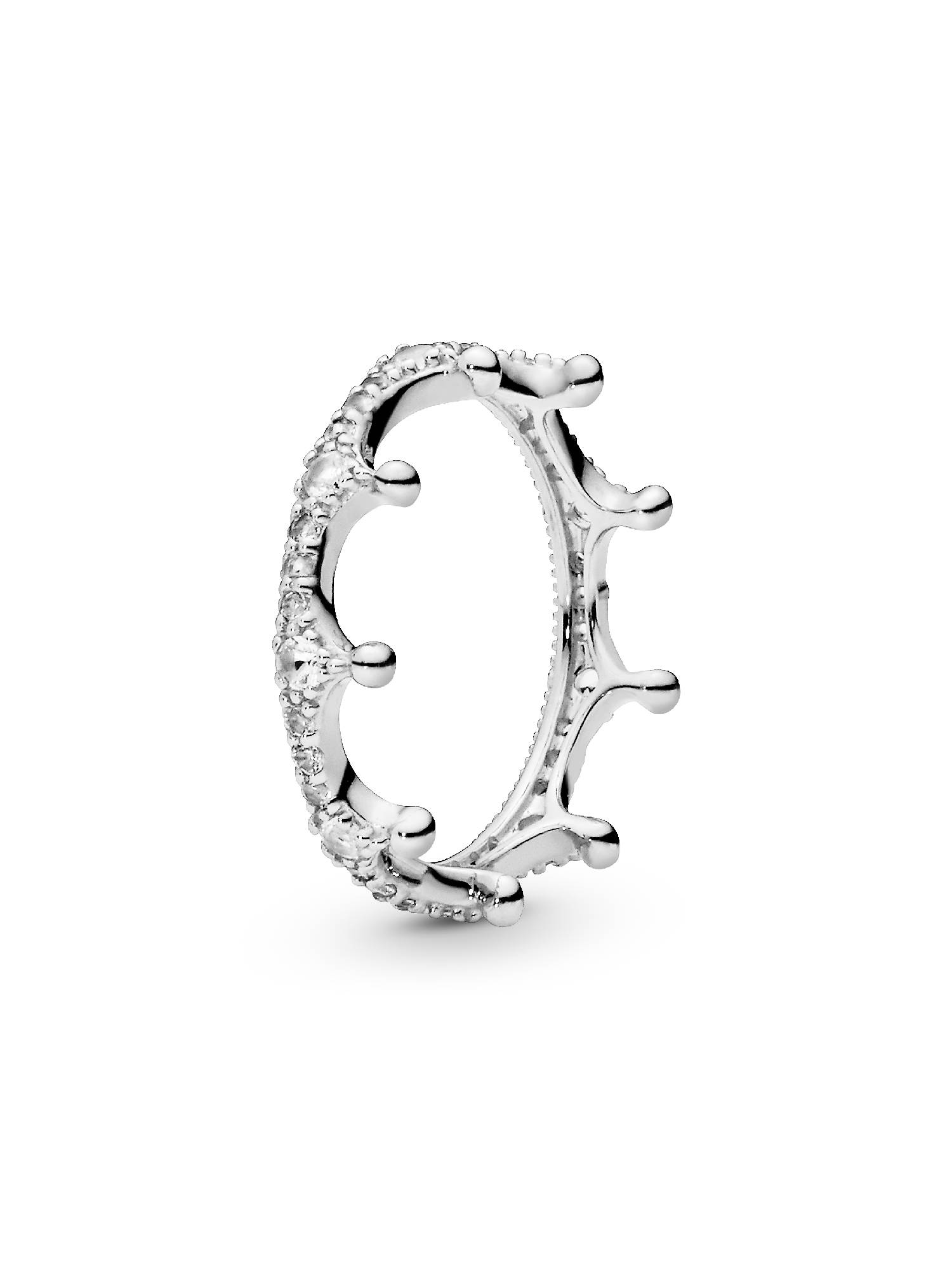 Bague couronne scintillante