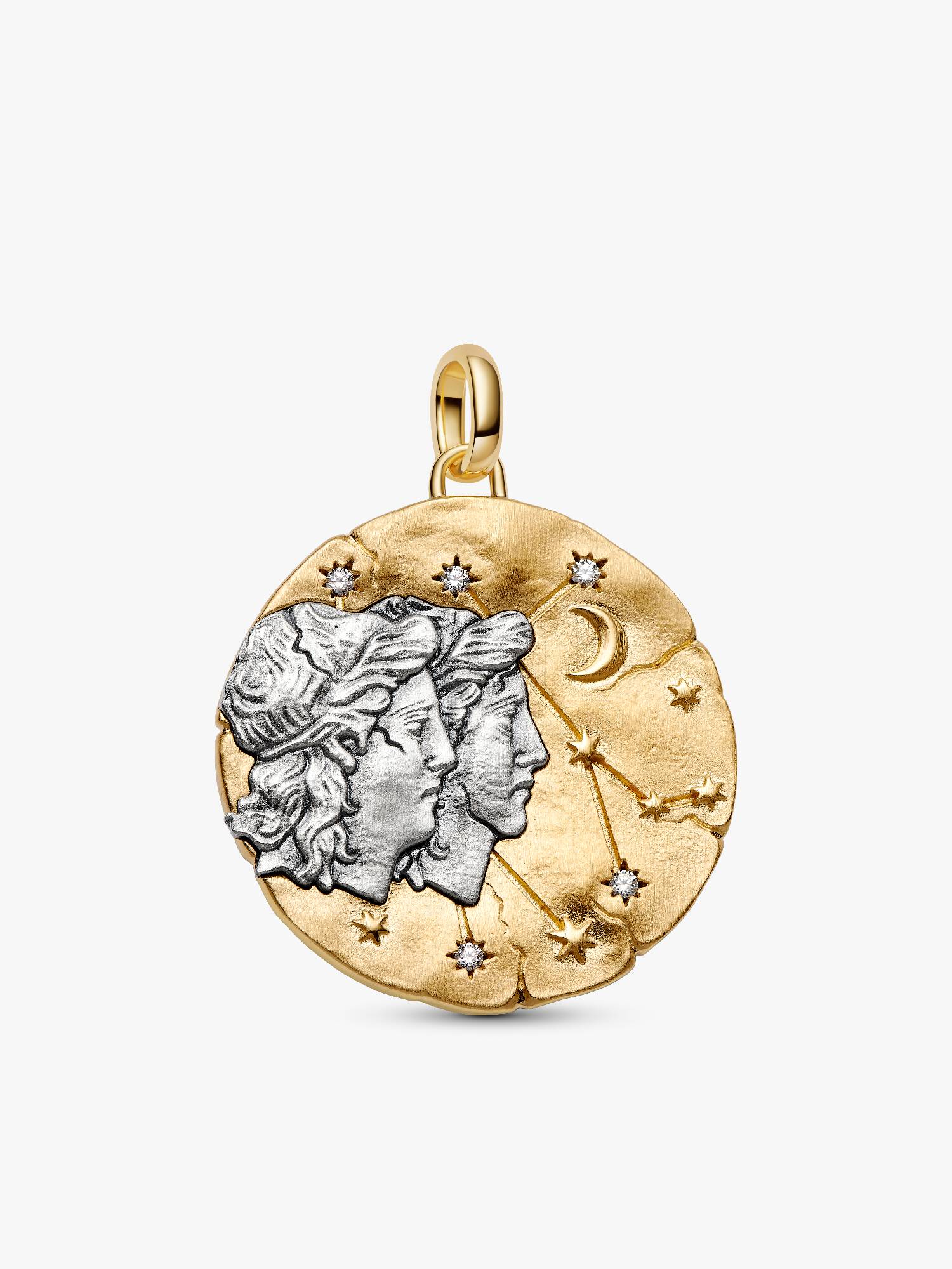 Charm Médaillon XL Signe du Gémeaux