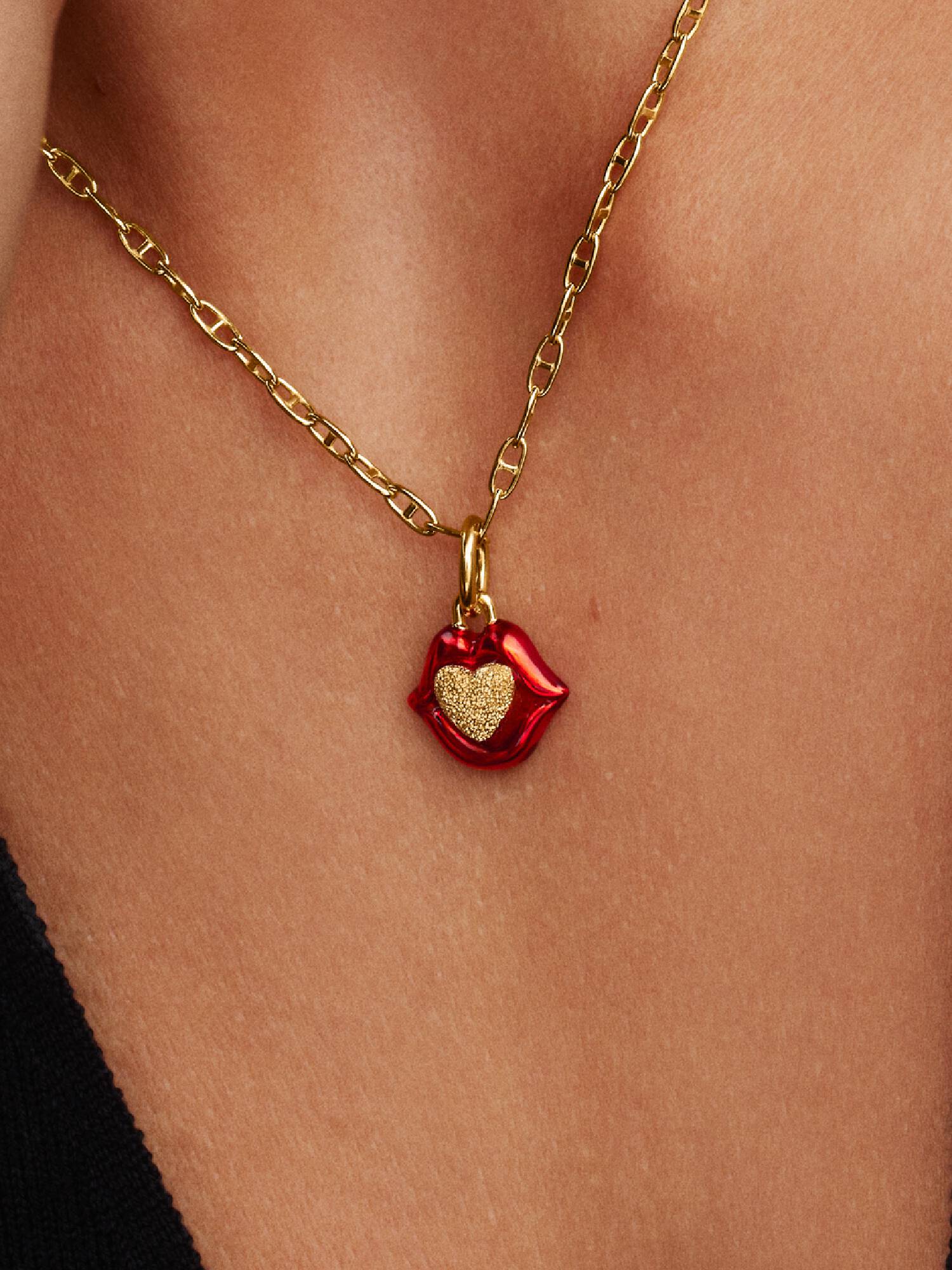Charm Pendant Lèvres Rouges Pat McGrath