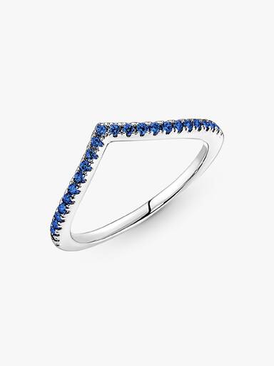 Bague Bleue Scintillante Vœu Pandora Timeless