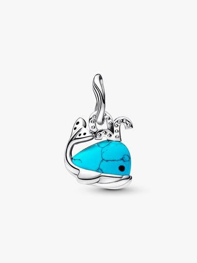 Charm Pendant Baleine Turquoise