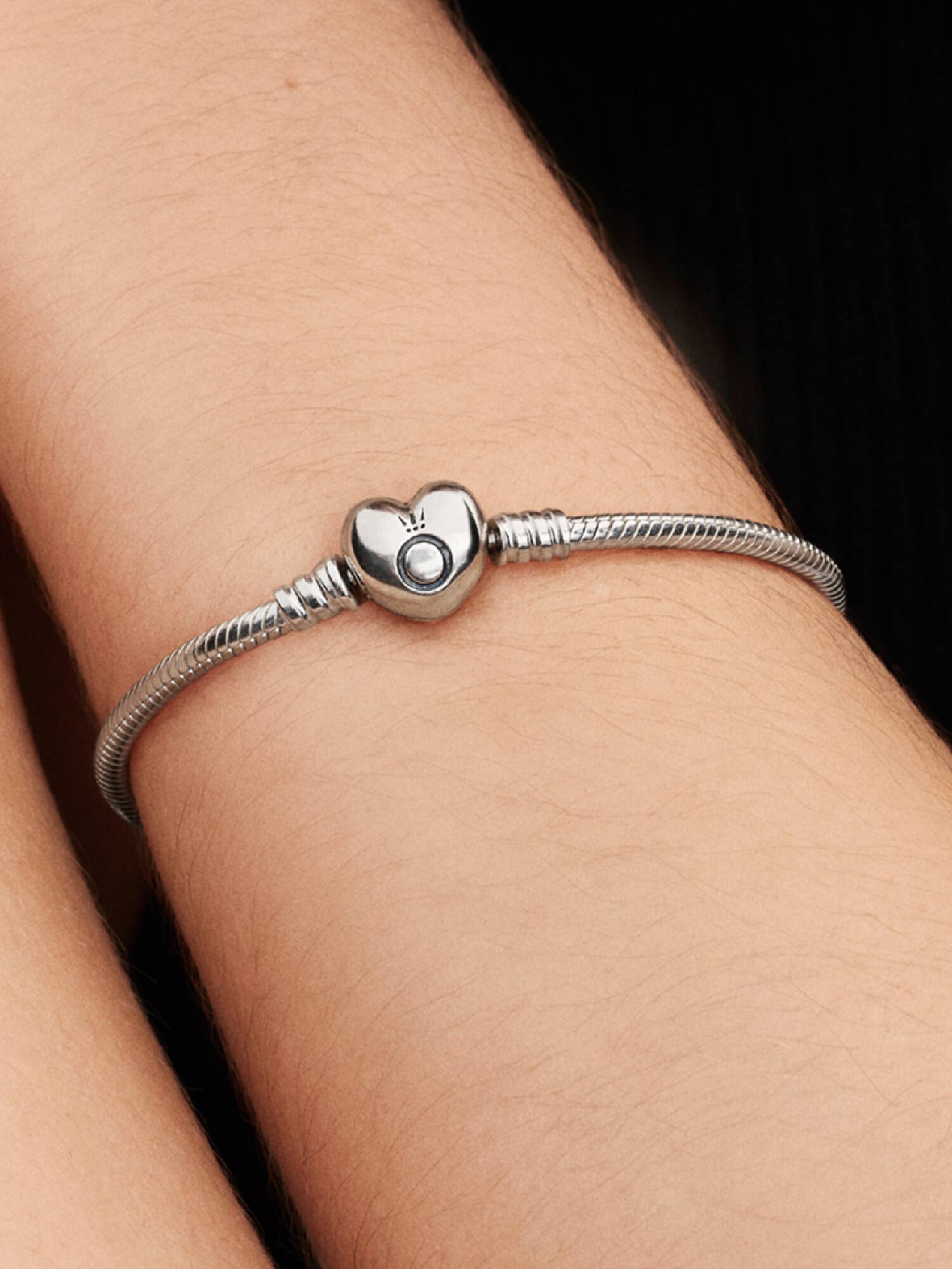 Bracelet Cœur & Maille Serpent Moments