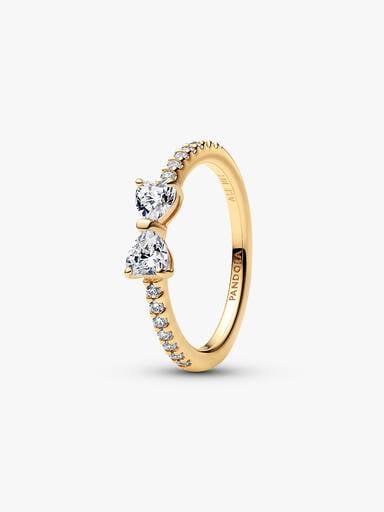 Bague Nœud Incolore Scintillant