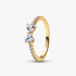 Bague Nœud Incolore Scintillant Bague Nœud Incolore Scintillant