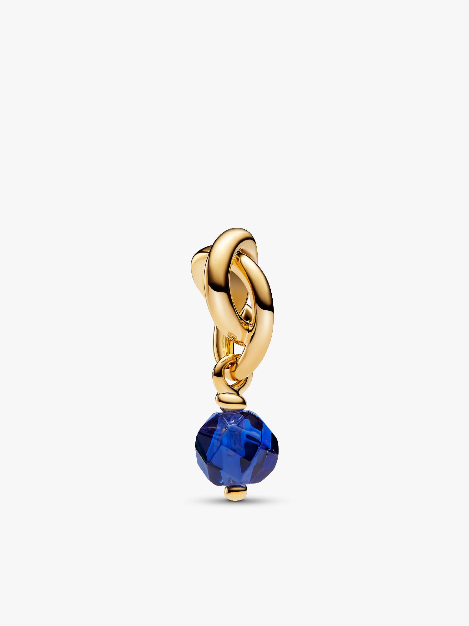 Charm Pendant Cercle de l'Éternité Bleu Facetté