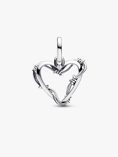 Charm Médaillon Cœur Fil de Fer