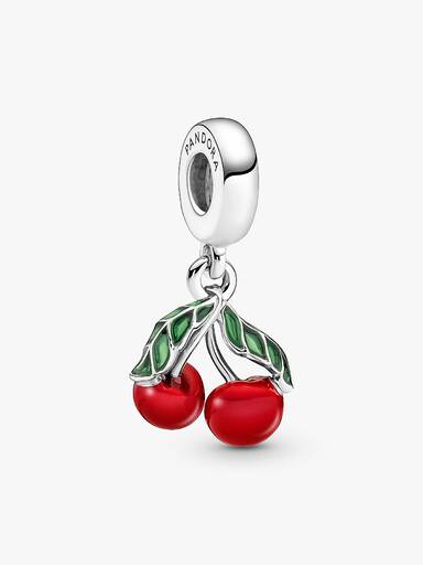 Charm Pendant Fruit Cerise Asymétrique