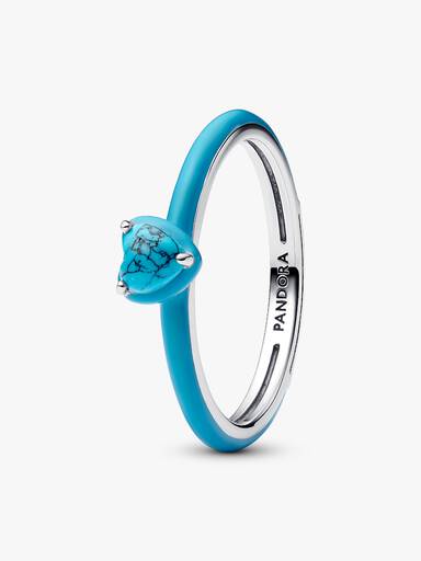 Bague Pierre Cœur Turquoise