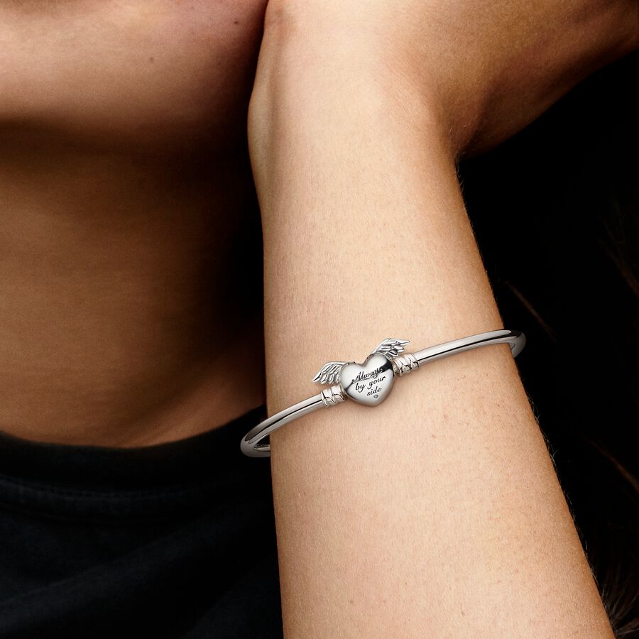 À la mode Croix Coeur Clé Pandora Bracelet pour Femme Exquis Argent Plaqué  Étoile Serrure 13