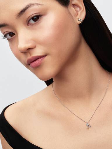Collier avec Pendentif Trio d’Étoiles