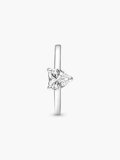 Bague Solitaire Cœur Scintillant