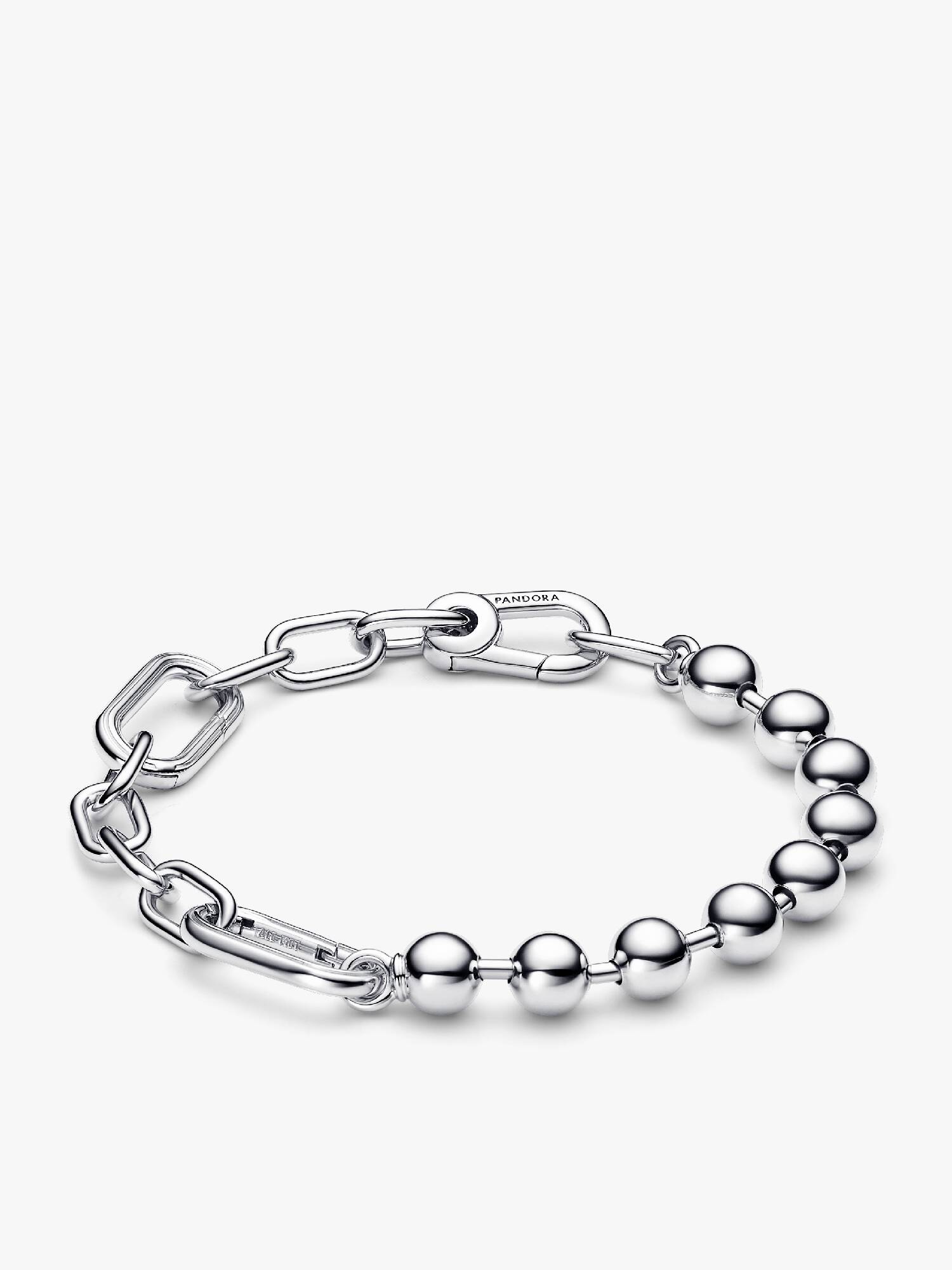 Bracelet Link & Perle Métallique