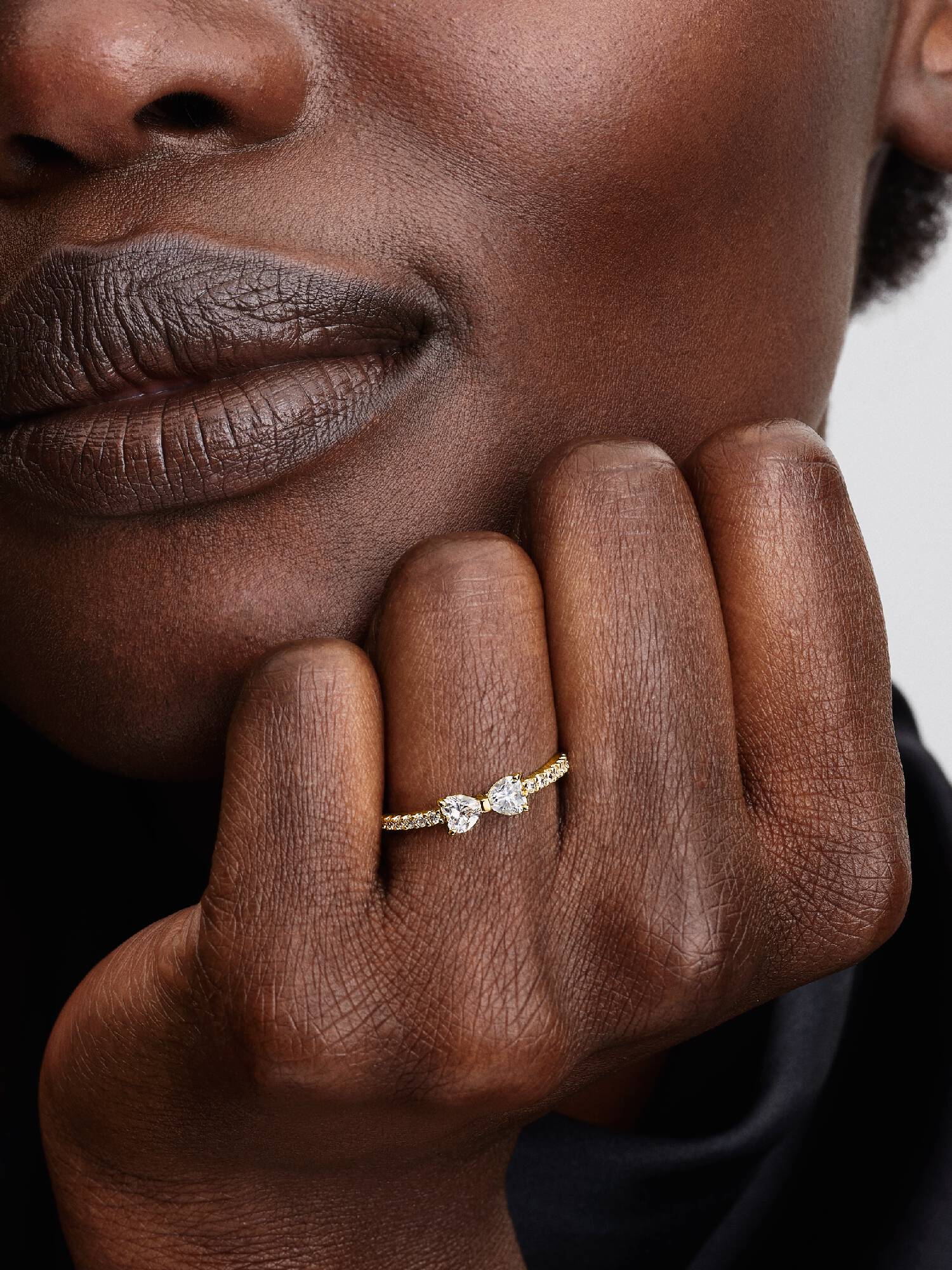 Bague Nœud Incolore Scintillant