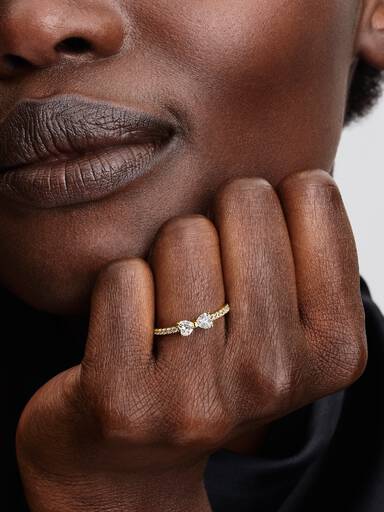 Bague Nœud Incolore Scintillant