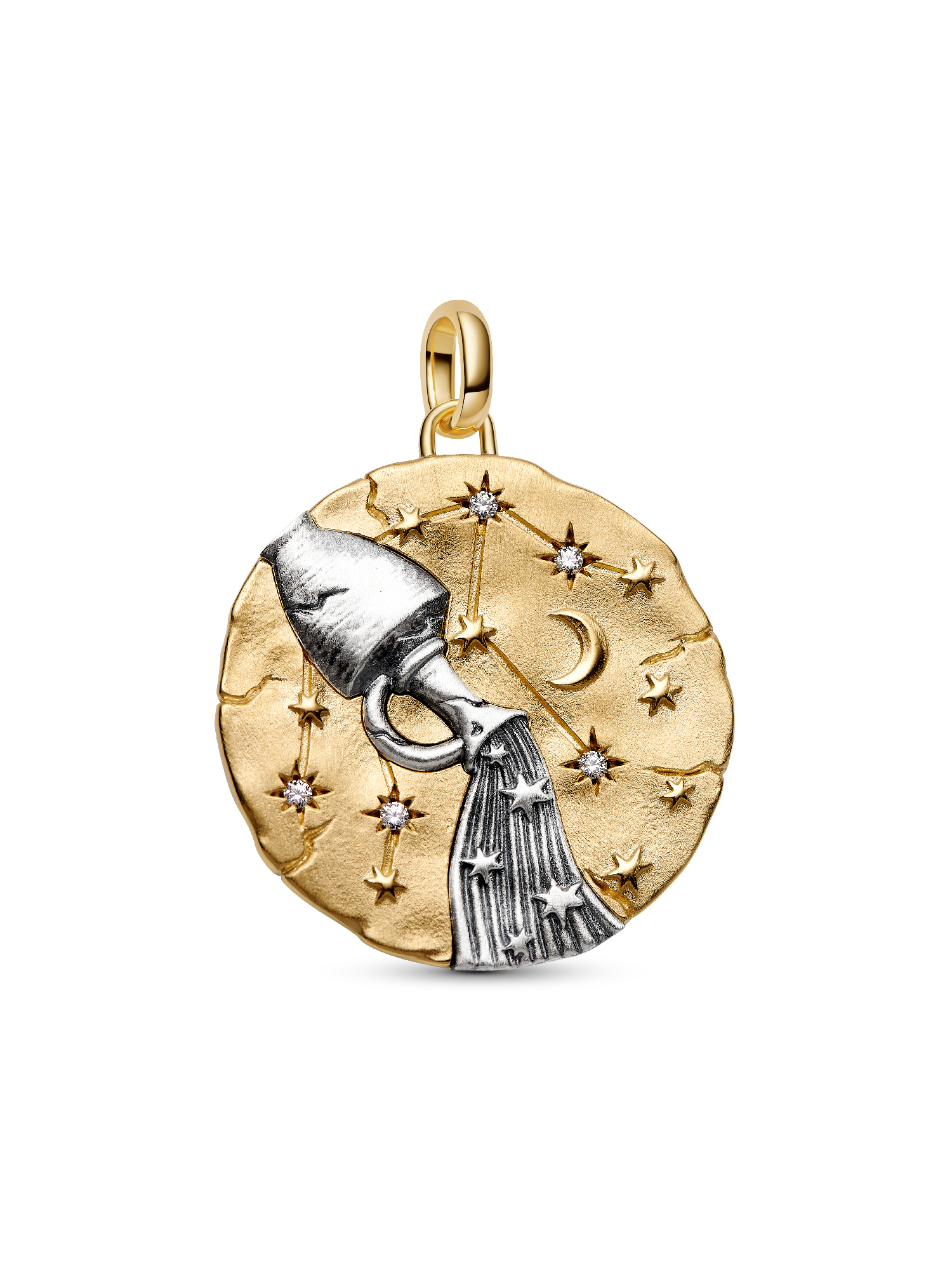 Charm Médaillon XL Signe du Verseau